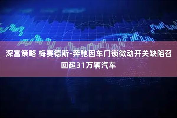 深富策略 梅赛德斯-奔驰因车门锁微动开关缺陷召回超31万辆汽车